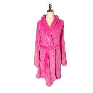 Victoria's VICTORIA Secret PASSION PINK Cozy PLUSH Velour ROBE  XL XXL
